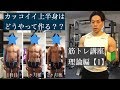 【筋トレ】カッコイイ上半身の作り方!筋トレ初心者さんゼロからの身体作り。