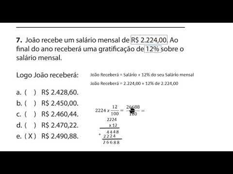 Porcentagem  comcap gari q7 2013 matematica resolvida