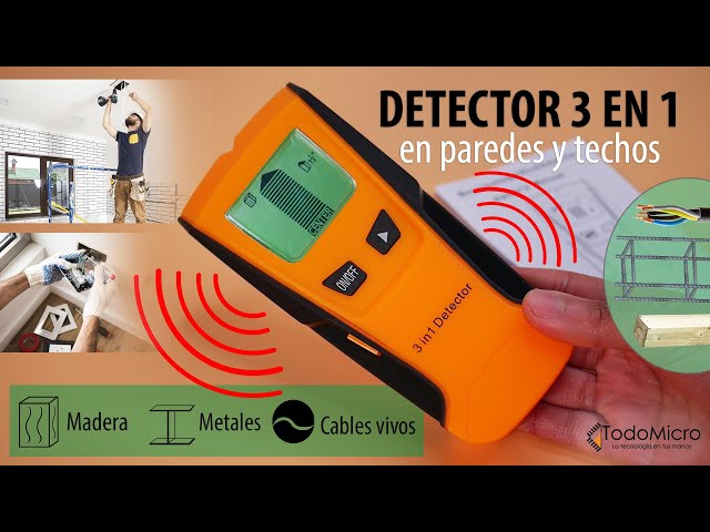 Vídeo relacionado con Detector Cables y tuberias 6-en-1 - Detector de Vigas Mejorado con Pantalla LCD y Alarma Sonora, Sensor de Pared Preciso para Madera, Metal y Cables Eléctricos (Naranja)