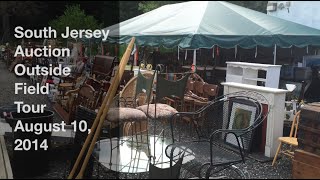 preview picture of video 'August 10, 2014 - Outside Field Furniture Tour - South Jersey Auction'