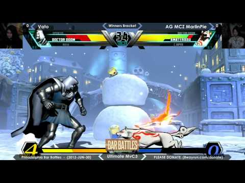 Bar Battles #2 - UMvC3 Winners - Vato VS AG MCZ MarlinPie