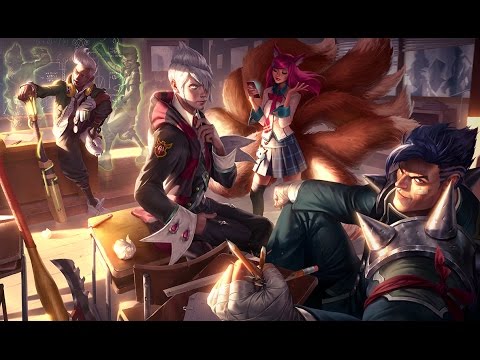 All Academy Skins - Ahri Vladimir Darius Ekko - League of Legends (LoL New Skins 2015)