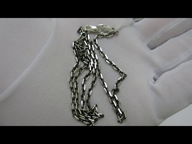 Срібний "Якірний" ланцюжок 10326(0809)-Ч Відео огляд
