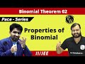 Binomial Theorem 02 Properties Of Binomial Theorem JEE CLASS 11 PACE SERIES
