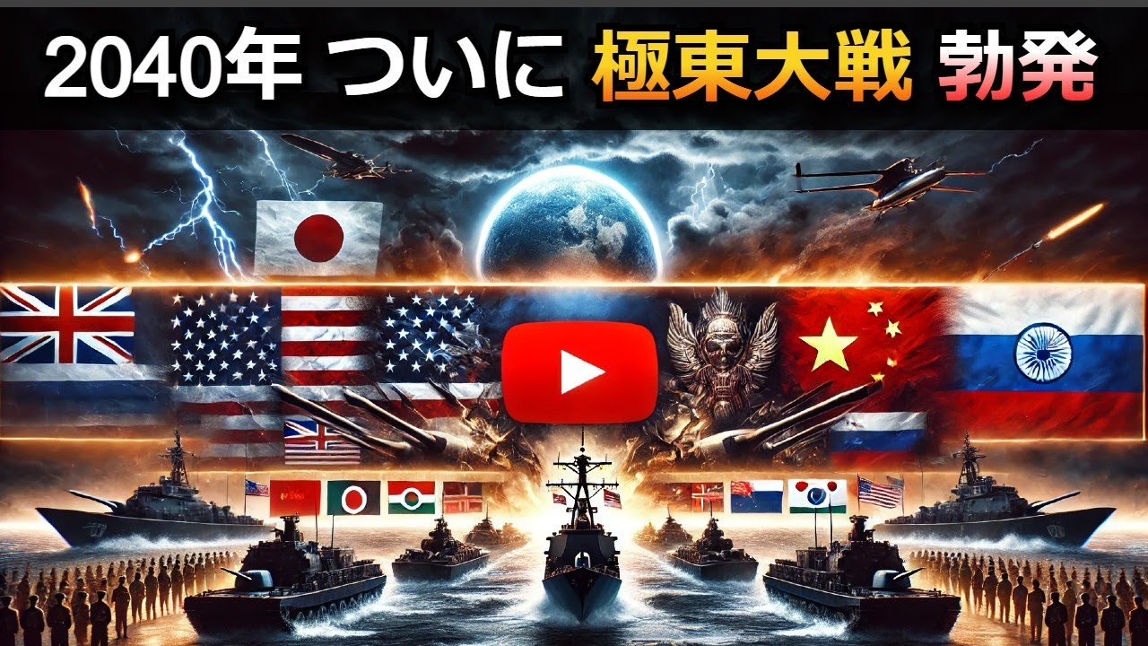 【未来戦記】2040年「世界を二分する極東大戦が勃発」第二次日中戦争が引き金に