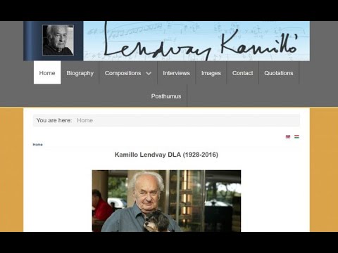 Lendvay kamillo - weboldal