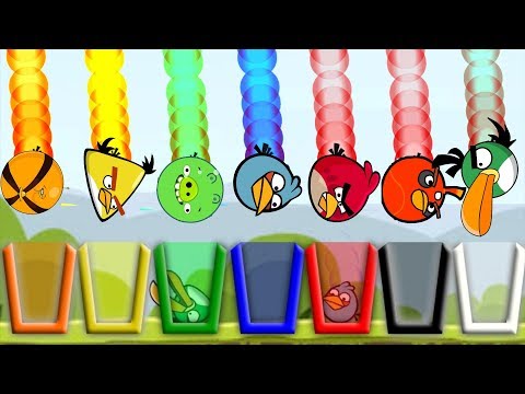 Angry Birds Drink Water 2 - GIVE RAINBOW WATER TO EVERY KIND OF BIRDS!