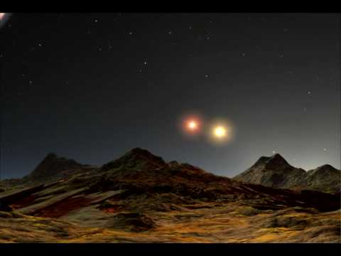 HD 188753 Ab の仮想衛星からの印象