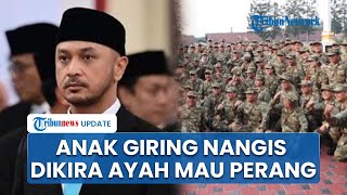 Dikira Mau Perang, Anak Giring Ganesha Nangis saat Sang Ayah Dapat Seragam Loreng Ala Militer