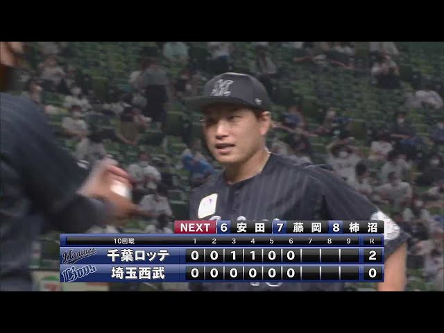 【6回裏】マリーンズ・岩下 6回無失点7奪三振の好投を見せる!! 2021/6/18 L-M