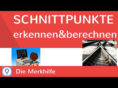 Schnittpunkte erkennen & berechnen einfach erklärt  - mit Beispielaufgabe & Lösungsweg
