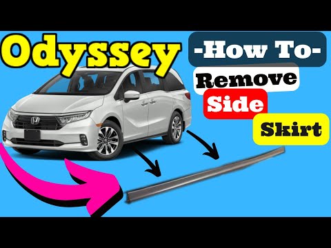 Honda Odyssey Rocker Molding Removal 2018 2019 2020 2021 2022 2023 Side Skirt Remove Replace