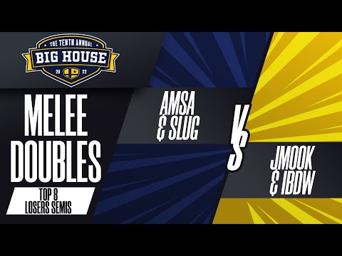 aMSa/SluG vs Jmook/iBDW - Melee Doubles: Top 8 Losers Semis - The Big House 10