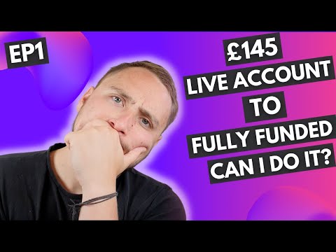 £145 LIVE ACCOUNT TO FULLY FUNDED FTMO/FUNDING TALENT - CAN I DO IT? SMALL ACCOUNT CHALLENGE - EP1