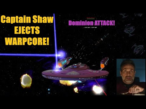 USS Titan-A ESCAPES From DOMINION - Star Trek Ship Battles - Bridge Commander