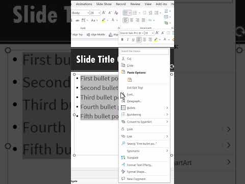 Easy Guide to Convert Bullet Lists into Text Boxes in PowerPoint Easy Guide to Convert Bullet Lists into Text Boxes in PowerPoint