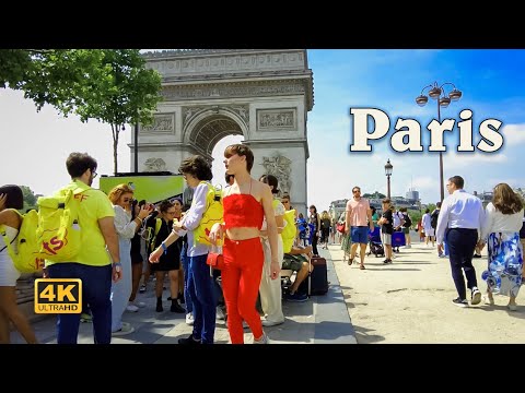 Paris Walks, Summer in Paris, July 23, 2022 - 4K UHD