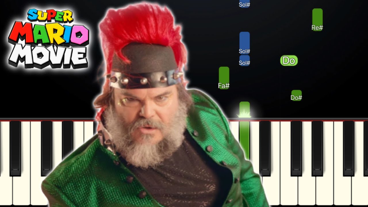Jack Black Bowser Peaches Piano Tutorial TRES FACILE Au Piano.Fr