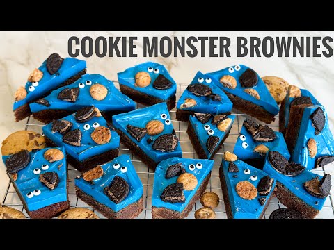 COOKIE MONSTER BROWNIES
