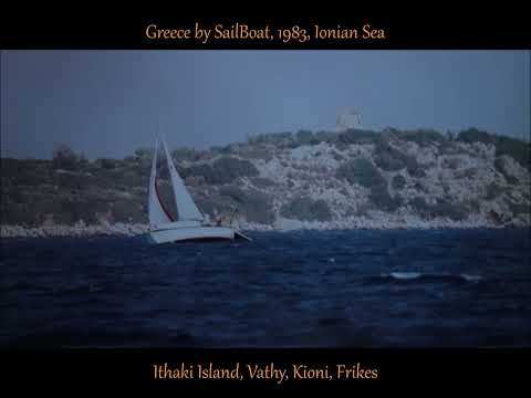 ITHAKI Island, VATHY, Kioni, Frikes, Stavros, Greece by Boat, Ionian Sea, 1983, by @HabariSalam  +