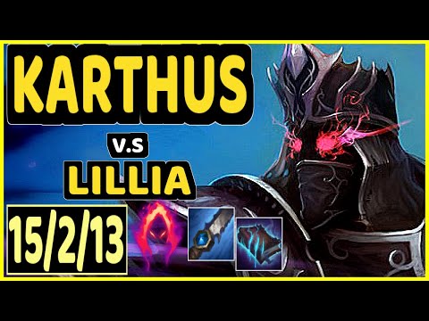 CANEE (KARTHUS) vs LILLIA - 15/2/13 KDA JUNGLE GAMEPLAY - EUW Ranked GRANDMASTER