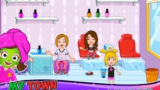 My Town : Day Spa Saloon Part 1 - iPad app demo for kids - Ellie