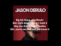 Jason derulo tip toe (lyrics