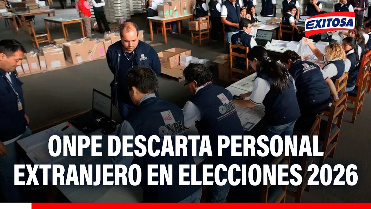 🔴🔵 ONPE descarta presencia de personal extranjero durante comicios generales 2026