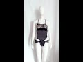 Lingerie Camisole Lace Chest CU8058 Black