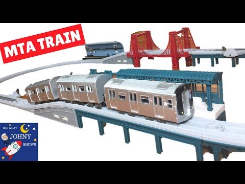 MTA Trains For Kids NYC Subway Train Toy Set USA Train Series Video