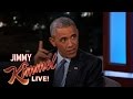 JIMMY KIMMEL Asks President Barack Obama About.