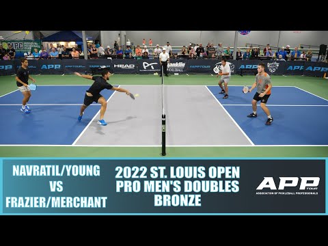 2022 St. Louis Pickleball Open Pro Men's Doubles Bronze: Navratil/Young VS Frazier/Merchant