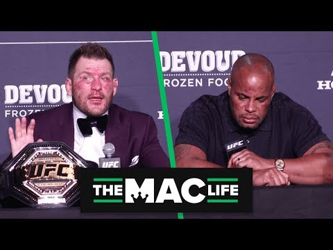 Daniel Cormier and Stipe Miocic react to UFC 241 Main Event (Presser Highlights)
