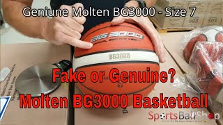Molten BG3000 Basketball Size 7 - Is Yours Fake Or Genuine