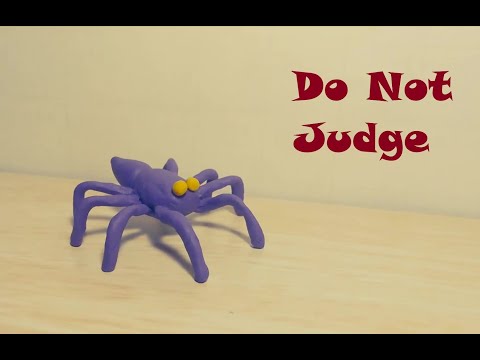 How a spider misjudged the caterpillar - A simple stop motion animation.
