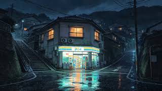 90's Quiet Street in Japan ☔ Chill Music Lofi Rain Hip Hop Beats for Study & Sleep
