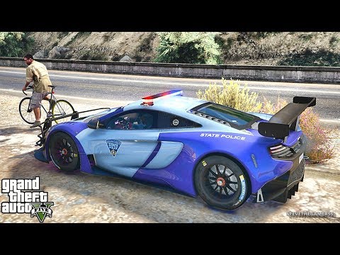 GTA 5 MOD LSPDFR 711 - SUPERCARS PATROL !! (GTA 5 REAL LIFE PC MOD) MCLAREN