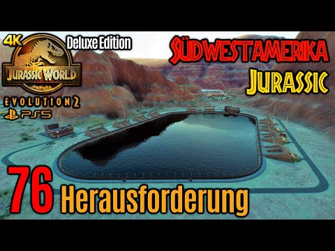 Jurassic World Evolution 2: Herausforderung #76 • Südwestamerika [Jurassic] • Lagune in der Wüste