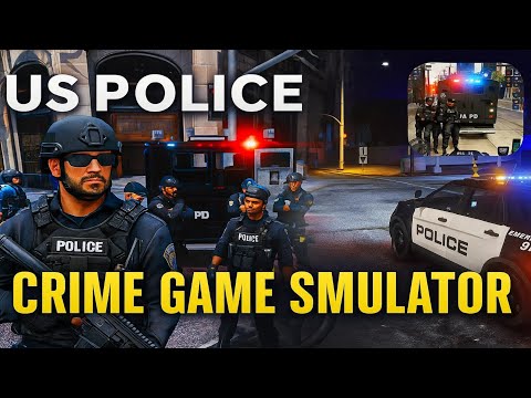 US Police Crime Game Simulator 🚔 | Police Car Chase, Arrest Missions & Driving Gameplay