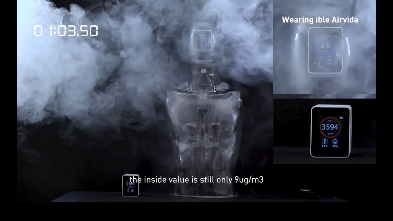 ible Tragbarer Luftreiniger Airvida L1 Perlweiss