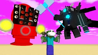 Minecraft Mobs : CAMERA VS VR TOILET & BOSS - Minecraft Animation
