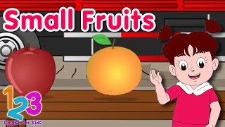 Download lagu Belajar Bahasa Inggris Mengenal Nama Buah Berukuran Kecil| 123 English For Kids| Kartun Anak Channel mp3