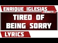 Enrique Iglesias feat. Nâdiya - Tired Of Being Sorry (2008 / 1 HOUR LOOP)