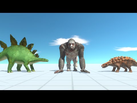 STEGOSAURUS & ACKYLOSAURUS vs EVERY UNIT - Animal Revolt Battle Simulator