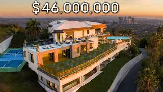 Bali Inspired BEVERLY HILLS Mansion With Insane City Views!