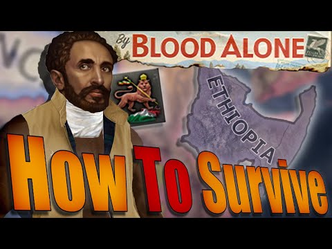 How To Survive As Ethiopia! New DLC By Blood Alone - Achievement Guide Hearts Of Iron IV
