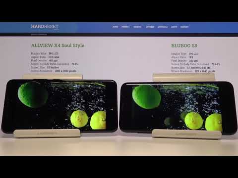 Display Comparison BLUBOO S8 vs ALLVIEW X4 Soul Style| Check Screen Quality