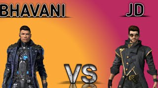 BHAVANI VS JD  FREE FIRE VERSION  ONLY RED NUMBERS