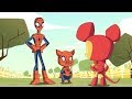 Spider Man Meets Spider Ham Spider Man Noir Spider Verse Part 2