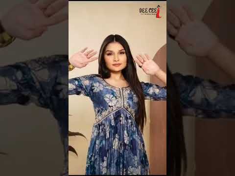 Deecee Vanya Heavy Chanderi Print Wholesale Flaired Long Alia Style Kurti Catalog – product video thumbnail